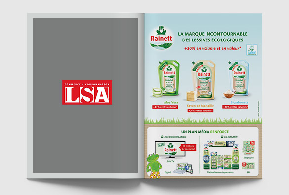 Graphisme page publicitaire